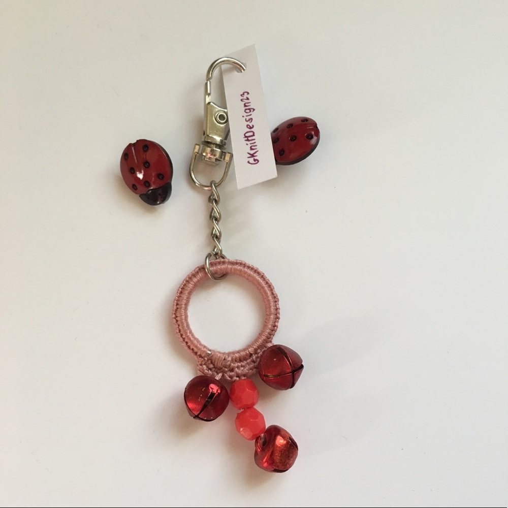 Handmade key or purse charm, Affordable handmade gift